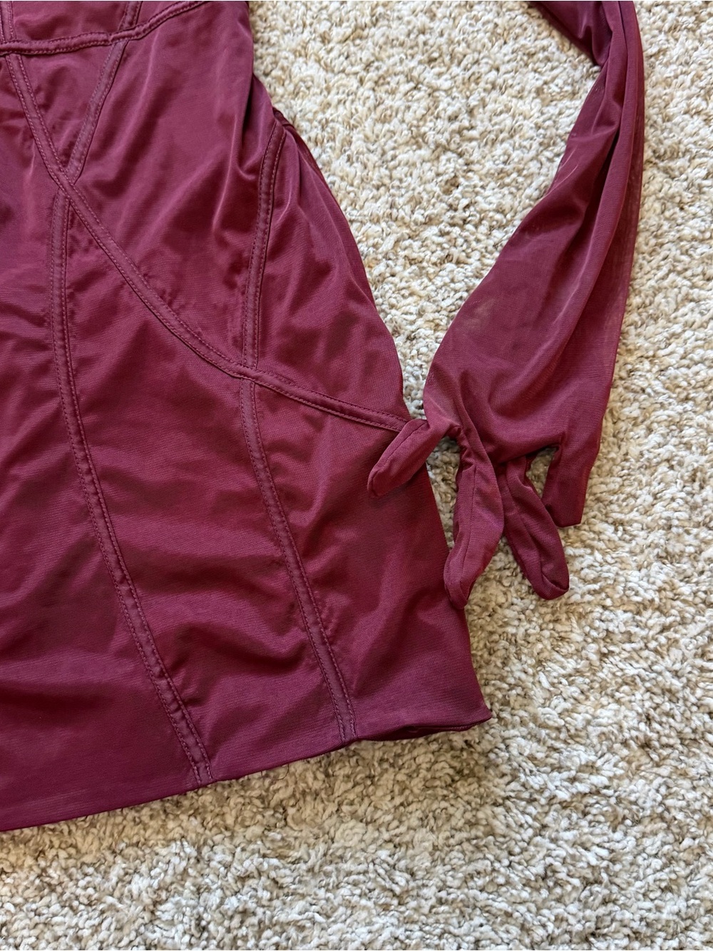 House of CB Mistress Rocks Bliss’ Cherry Red Mesh Cutout Mini Dress - Picture 4 of 8